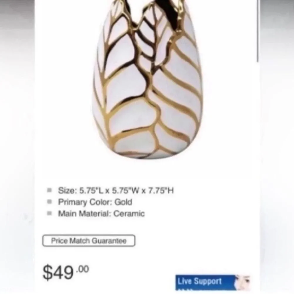 Unbranded Gold and White Decor-home-accesories